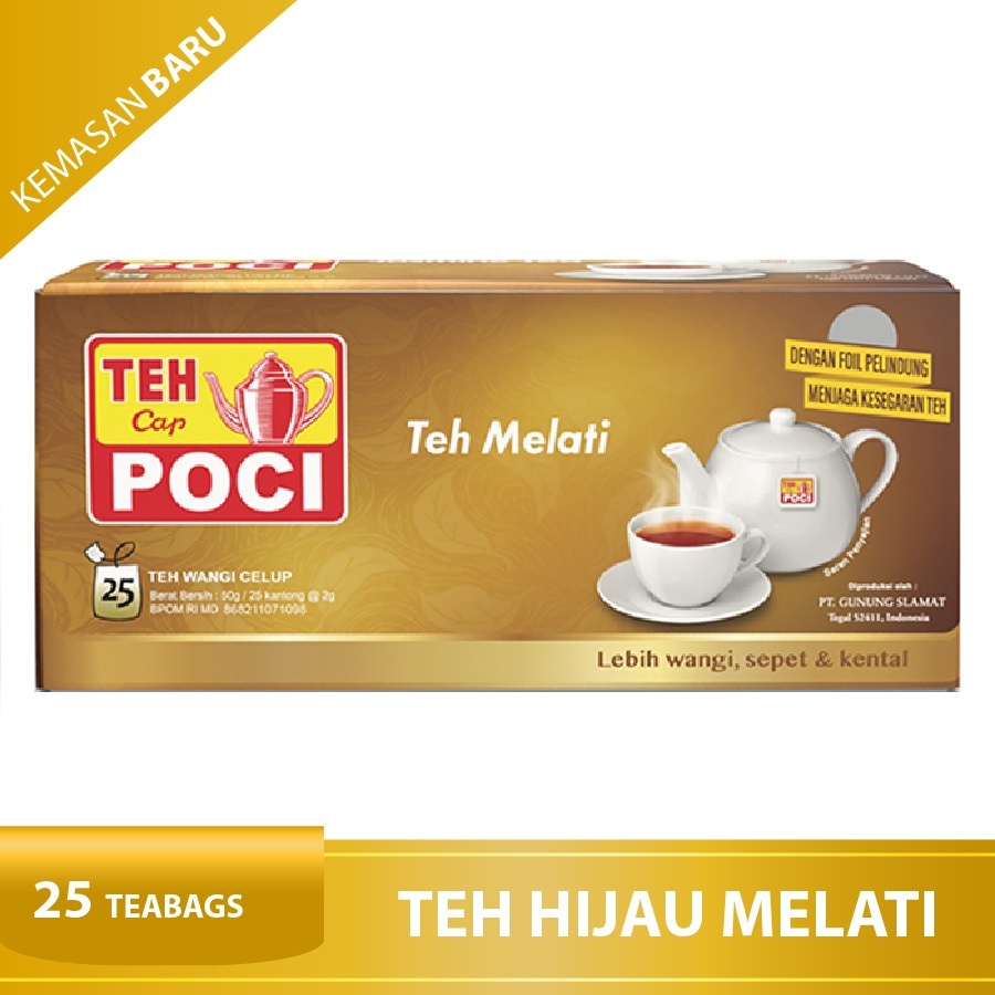 Jual Teh Cap Poci Melati Teh Wangi Celup 25 Bags Teh Poci Tea Bag