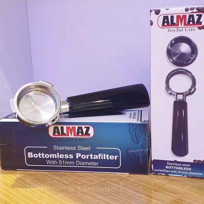 Jual Almaz Naked Portafilter 51mm Alat Kopi Bottomless Porta Filter 51