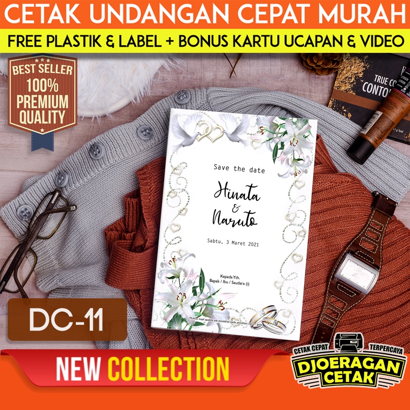 Jual Cetak Cepat Undangan Pernikahan Murah Undangan Pernikahan Elegan