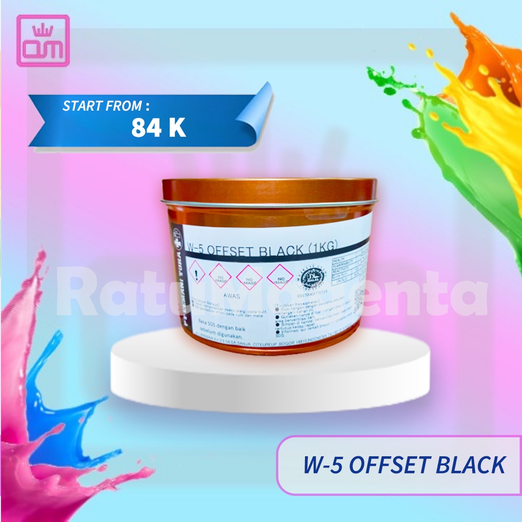 Jual W Offset Black Cemani Toka Tinta Cetak Shopee Indonesia