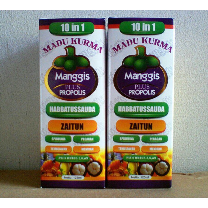 Jual Madu KURMA MANGGIS Plus Propolis 10 In 1 Shopee Indonesia