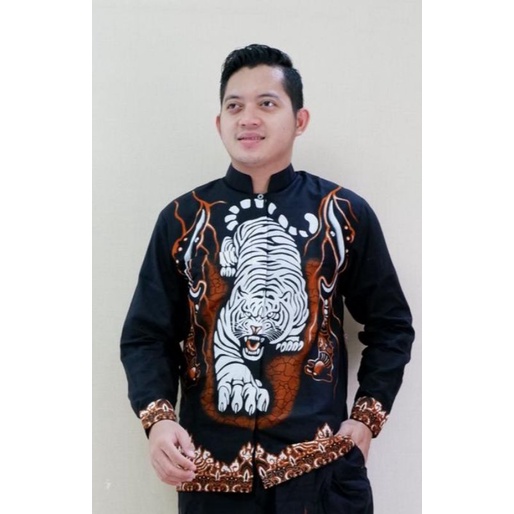 Jual Setelan Celana Sarung Batik Dan Koko Batik Motif Harimau Kujang