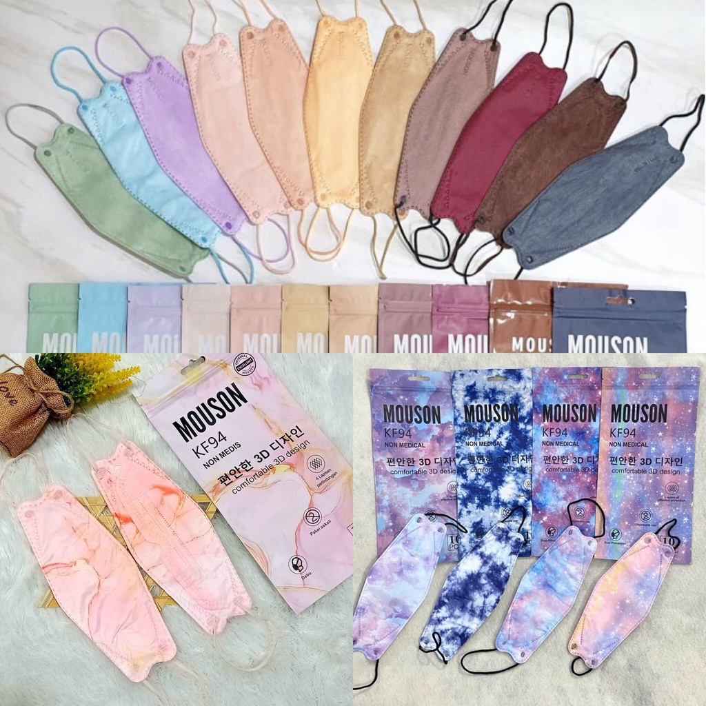 Jual Masker Kf Korea Ply Earloop Masker Kf Warna Pastel Nude