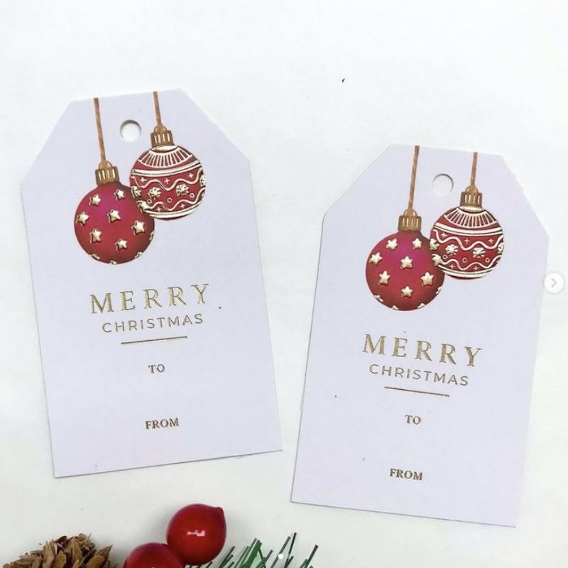 Jual Hangtag Natal Stiker Hampers Natal Gift Tag Christmas Kartu