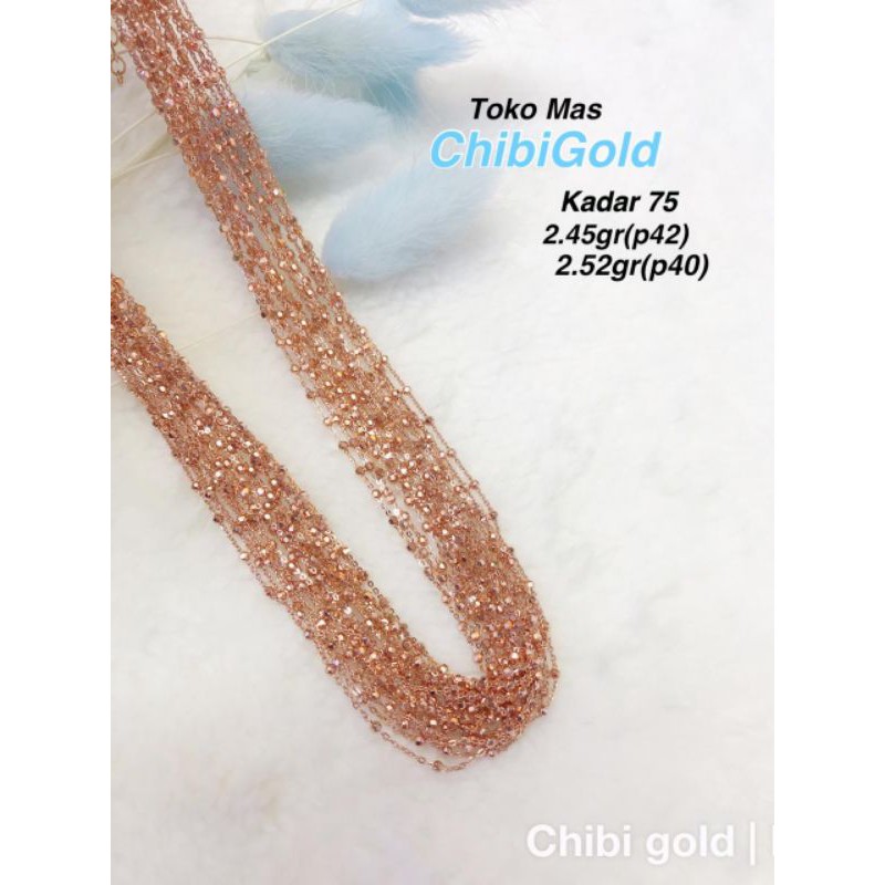 Jual Kalung Emas Jedar Emas 750 Kadar 17k CHIBI Gold Shopee Indonesia