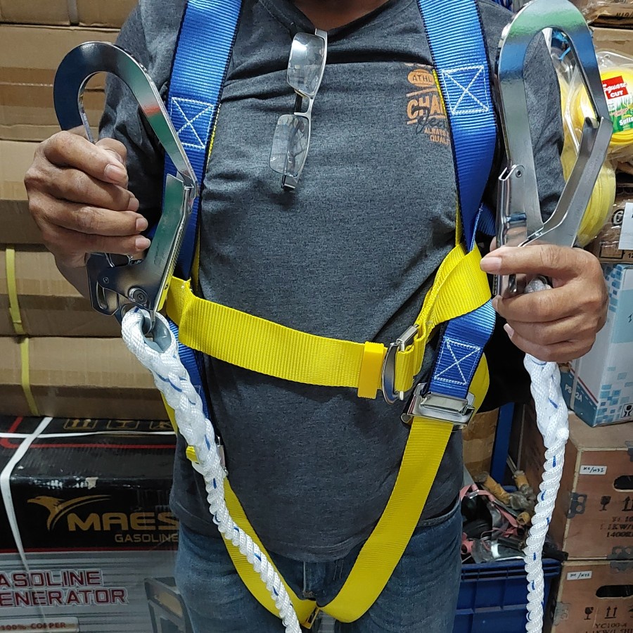 Jual Morris Elite Plus Full Body Harness Double Hook Single Hook