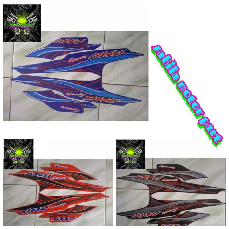 Jual Stiker Striping Lis Body Yamaha Mio Sporty Tahun Varian