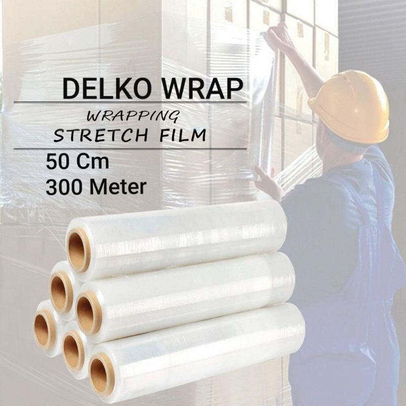 Jual Plastik Wrapping Stretch Film DelkoWrap 50cm X 300Meter Shopee