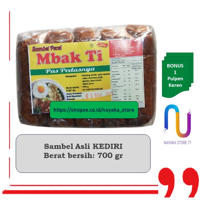 Jual Sambel Pecel Kediri Mbak Ti Gram I Bumbu Sambel Pecel Asli