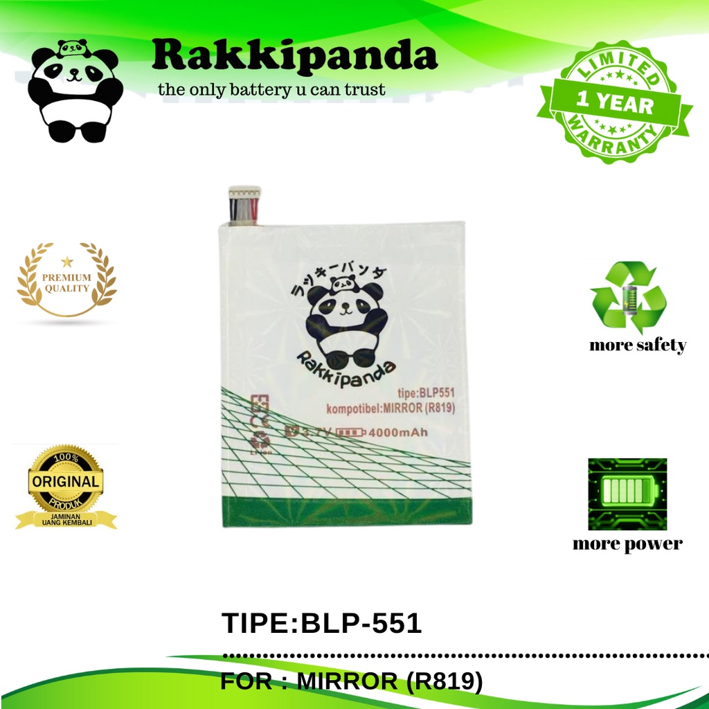 Jual Rakkipanda Blp Mirror R Batre Batrai Baterai Shopee