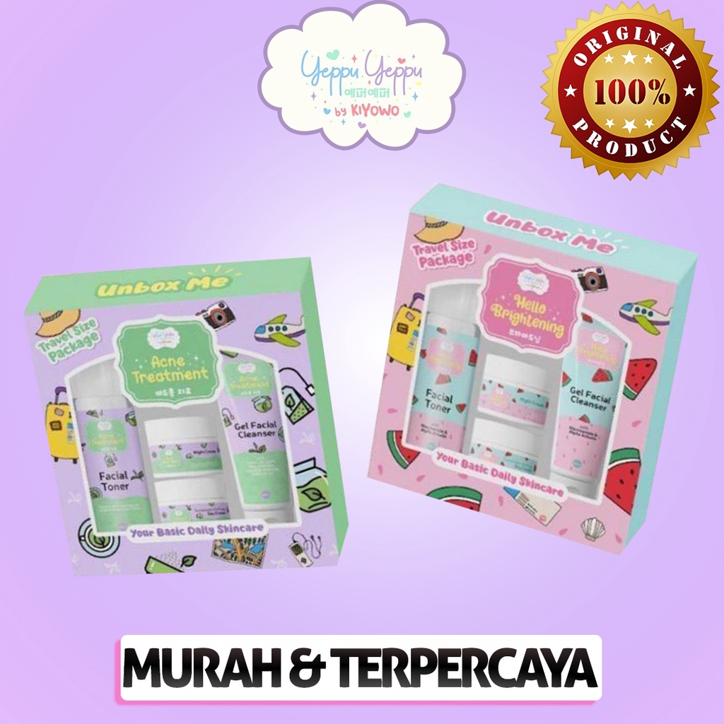 Jual YEPPU YEPPU SKINCARE REMAJA TRAVEL SIZE YEPPU YEPPU BY KIYOWO BPOM