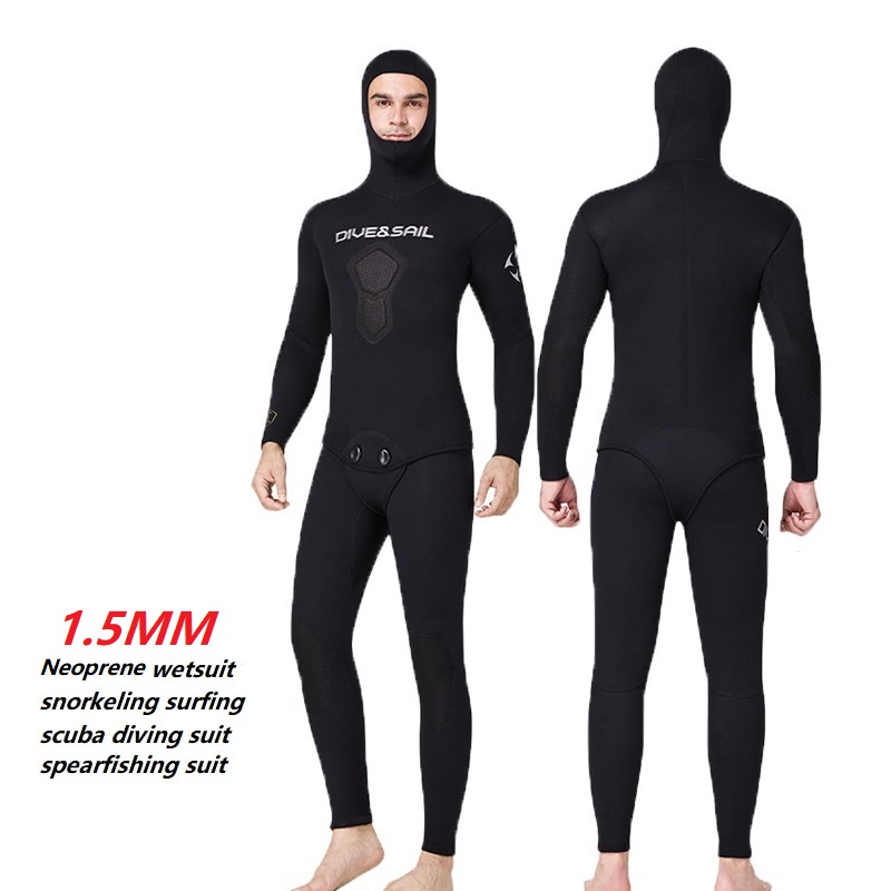 Jual Dive Sail Mm Neoprene Wetsuit Men S Scuba Diving Suit Two Piece