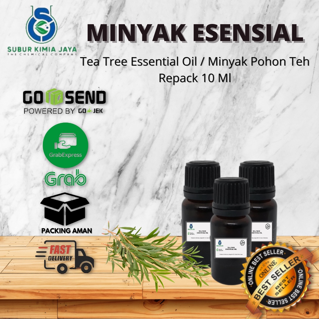 Jual Tea Tree Essential Oil Minyak Pohon Teh 10 Ml 100 Murni