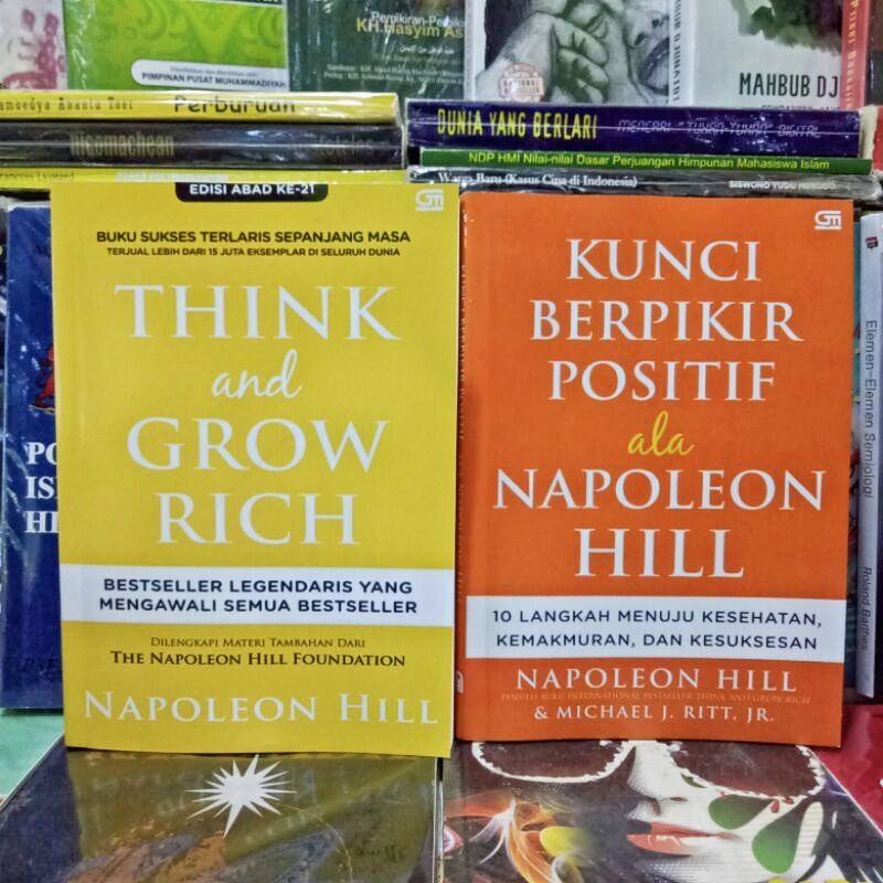 Jual Paket 2 Buku Think And Grow Rich Dan Kunci Berpikir Positif Ala