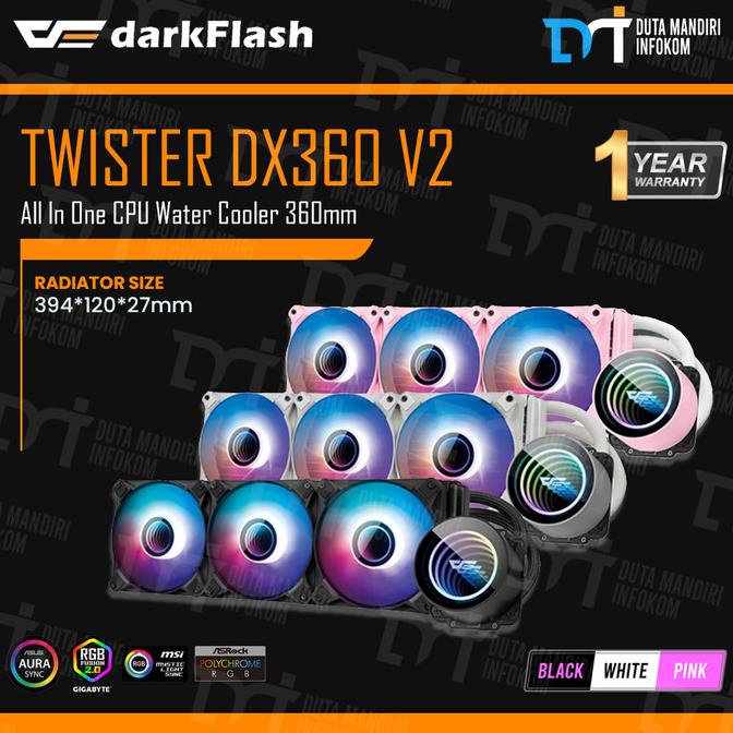 Jual Darkflash Twister Dx V Argb Mm Aio Liquid Cpu Cooler