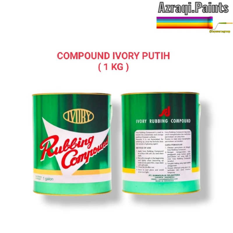 Jual RUBBING KOMPON COMPOUND IVORY PUTIH 1 KG Shopee Indonesia