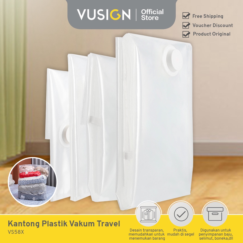 Jual Vusign Vacuum Compression Bag Vacum Bag Kantong Plastik Vakum