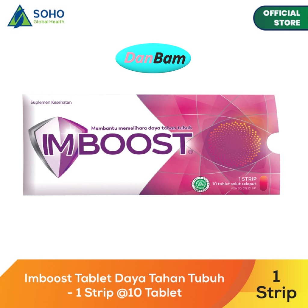 Jual Imboost Tablet Extra Daya Tahan Tubuh 1 Strip Isi 10 Tablet