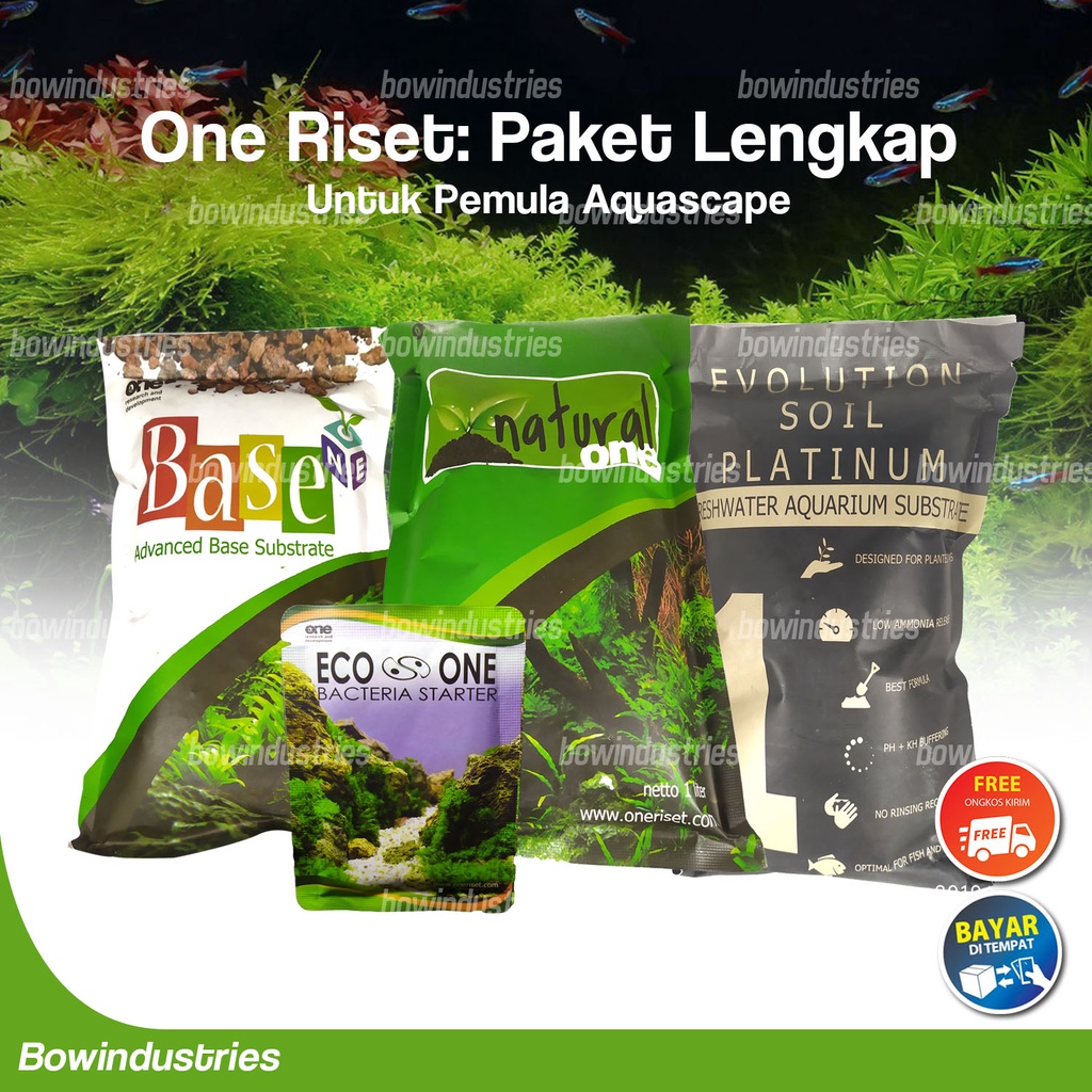 Jual Paket Lengkap Media Tanam Aquascape Untuk Pemula ONE RISET