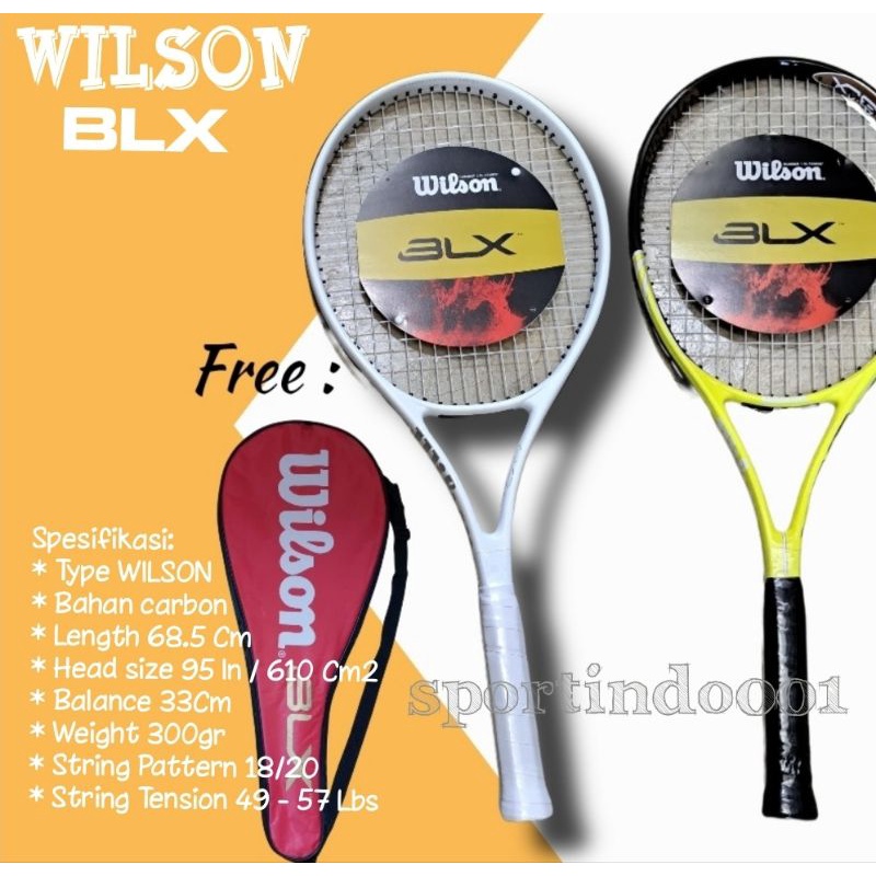 Jual Raket Tenis Tennis Wilson Blx Bonus Senar Dan Tas Shopee Indonesia