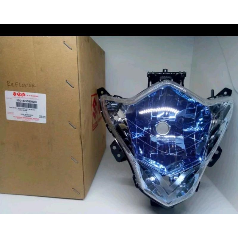 Jual LAMPU Reflektor Satria Fu BLUE Facelift FL 2013 2016 Original 100