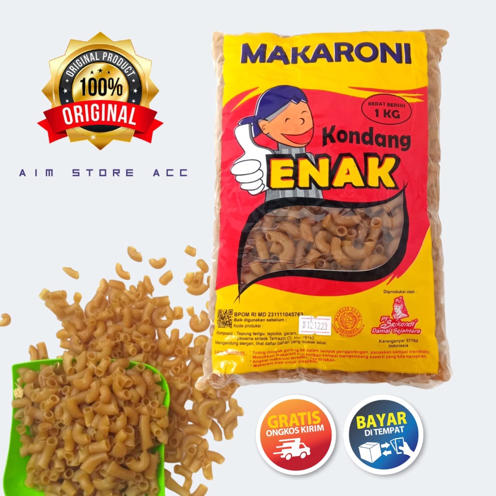 Jual Makaroni Mentah Kg Makaroni Kondang Enak Makaroni Buntet Makaroni