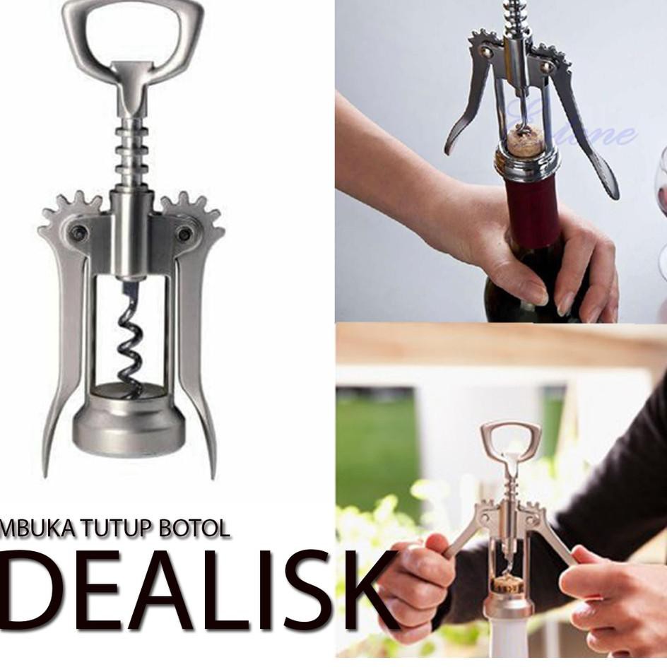 Jual SHOPEE MALL Wine Opener IDEALISK Pembuka Botol Multi Fungsi ALAT