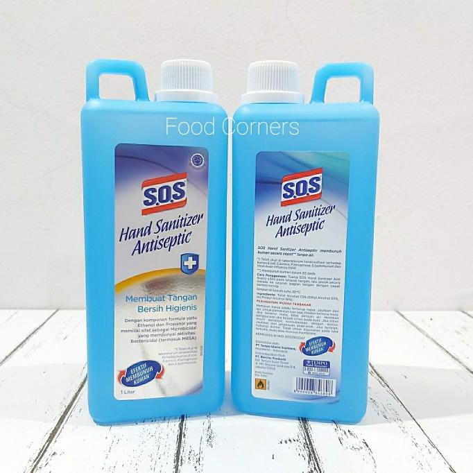 Jual SOS Hand Sanitizer Antiseptic 1Liter SOS 1 Liter Shopee Indonesia