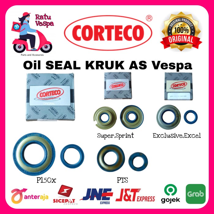 Jual Oli Seal Kruk As Corteco Vespa Vbb Super Sprint Px Ps Strada Excel