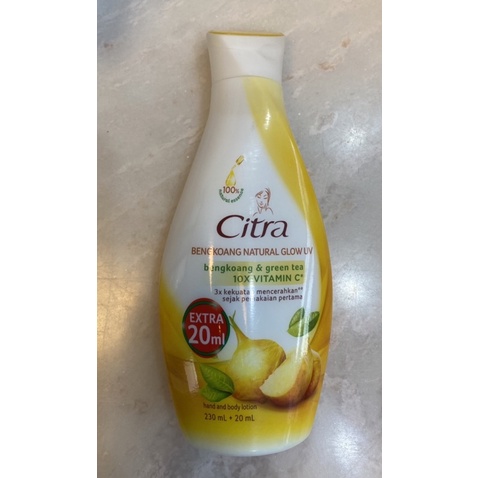 Jual CITRA BENGKOANG NATURAL GLOW UV BODY LOTION 210 Ml NEW PACKAGING