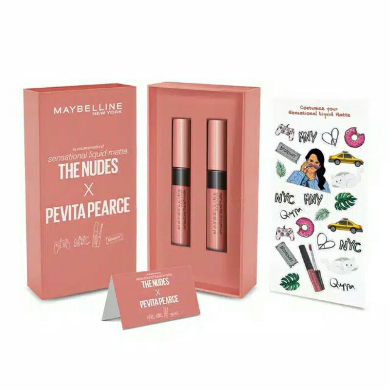 Jual Maybelline Sensational Liquid Matte The Nude X Pevita Pearce