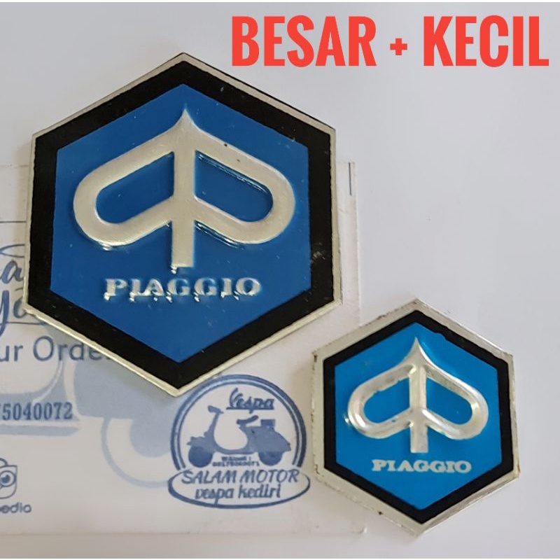 Jual Emblem Vespa Klasik Emblem Cung Piaggio Super Sprint Px Ps Biru