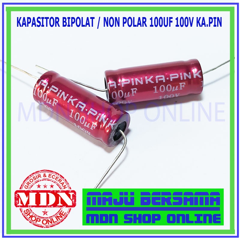 Jual Kapasitor Bipolar Non Polar Nonpolar Uf Uf V Ka Pin