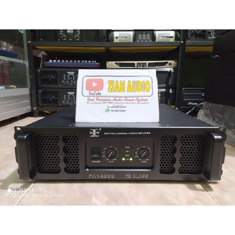 Jual Power Amplifier RDW FA14000 ORIGINAL 2300watt Shopee Indonesia