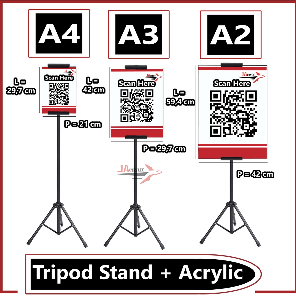 Jual Tripod Banner Tripod Stand Display Tiang Barcode Peduli