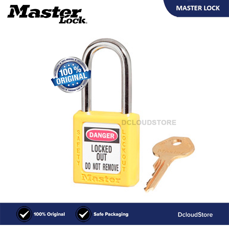 Jual Gembok Master Lock Safety Loto Kuning Yellow Thermoplastic