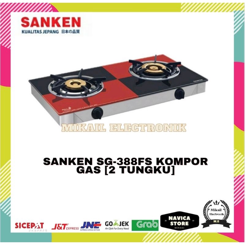 Jual Sanken SG 388FS Kompor Gas 2 Tungku Shopee Indonesia