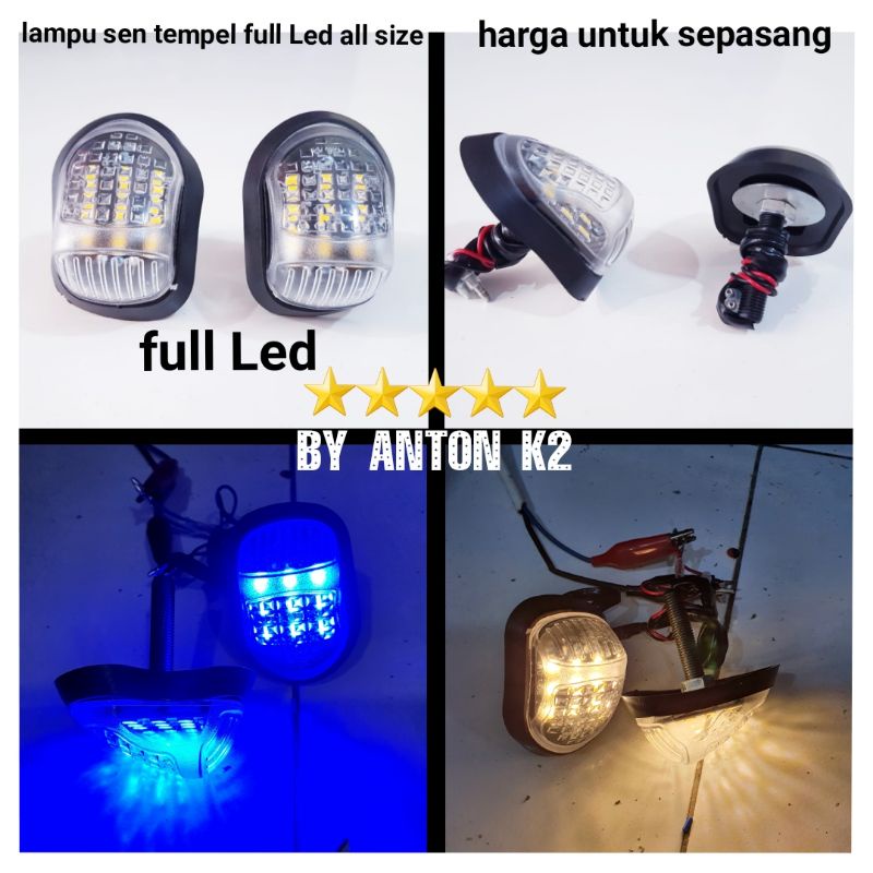 Jual Lampu Sen Led Tempel Oval Segi Lampu Riting Sein Led Universal