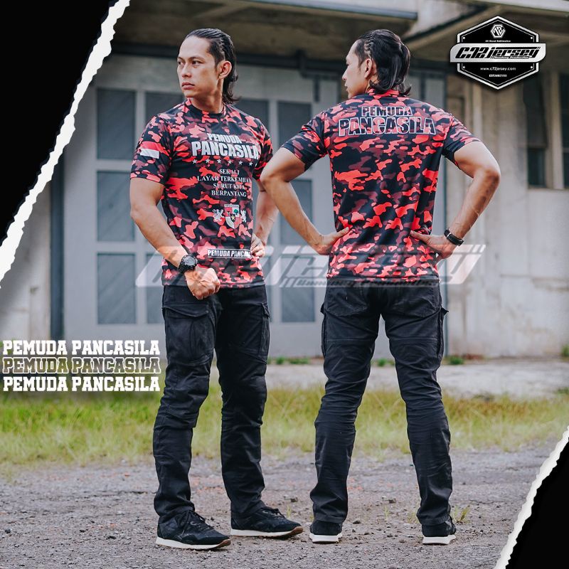 Jual KAOS JERSEY PEMUDA PANCASILA 002 LENGAN PENDEK FULLPRINT