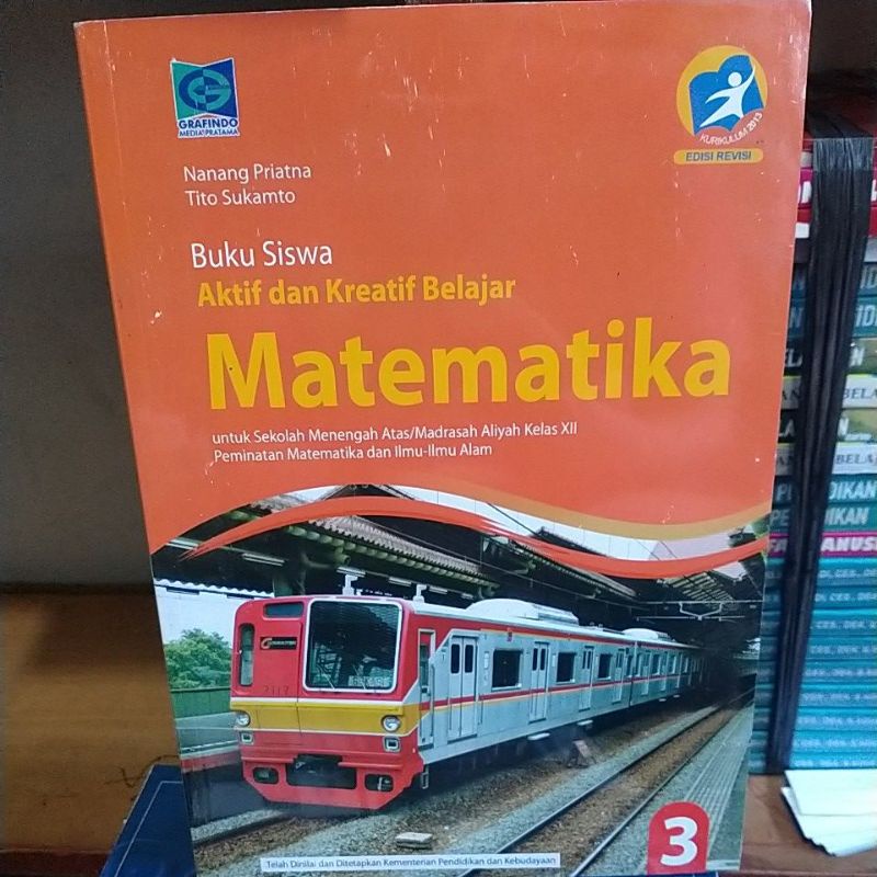 Jual Buku Siswa Aktif Dan Kreatif Belajar Matematika Untuk SMA Kelas 3