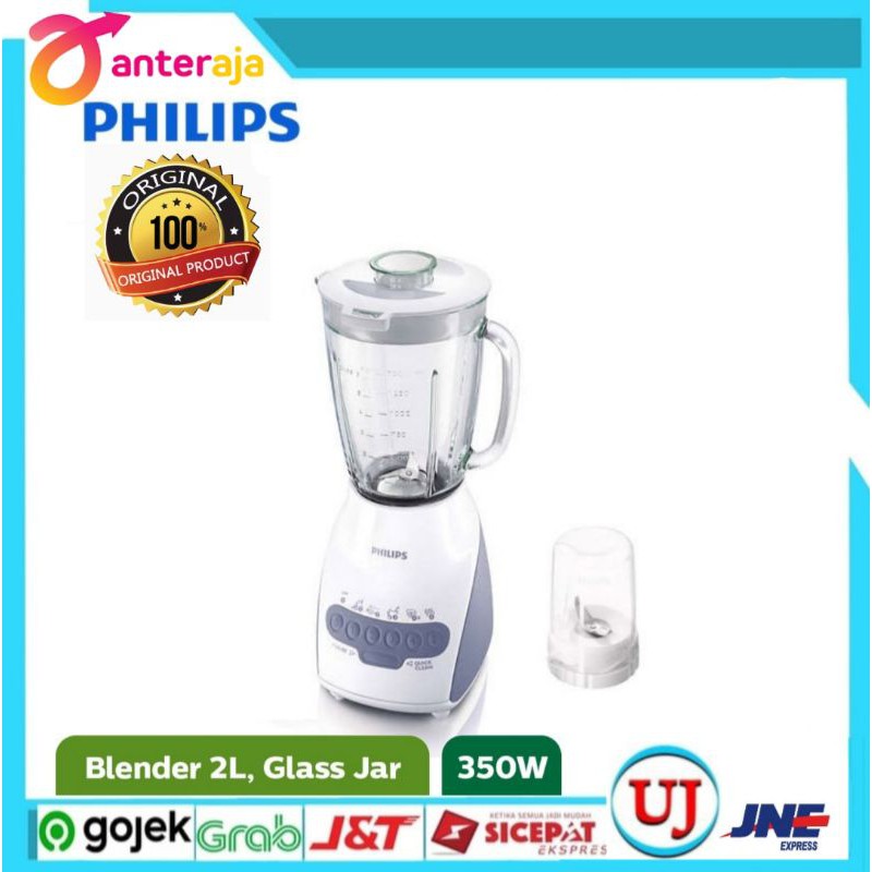 Jual PHILIPS HR2116 Blender Beling Kaca 2 L Grey Garansi Resmi Shopee