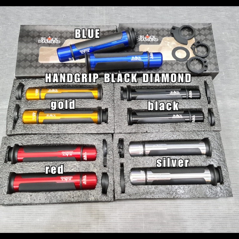 Jual Handgrip Black Diamond Universal Semua Motor Plus Jalu Stang Bar