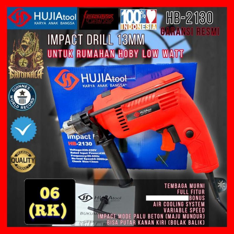 Jual Bor Listrik Hujia Hb Bor Tangan Mm Impact Drill