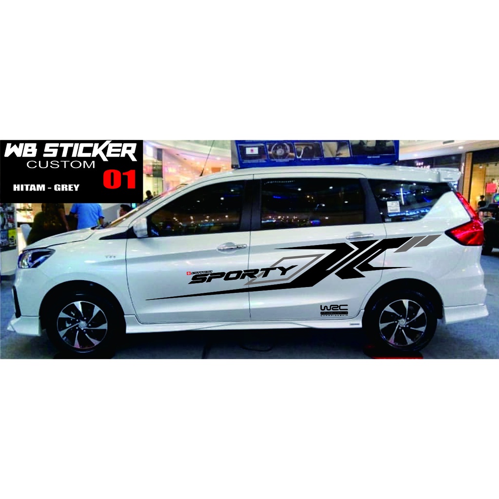 Jual STICKER BODY SAMPING CUTTING STICKER VARIASI MOBIL NEW ERTIGA