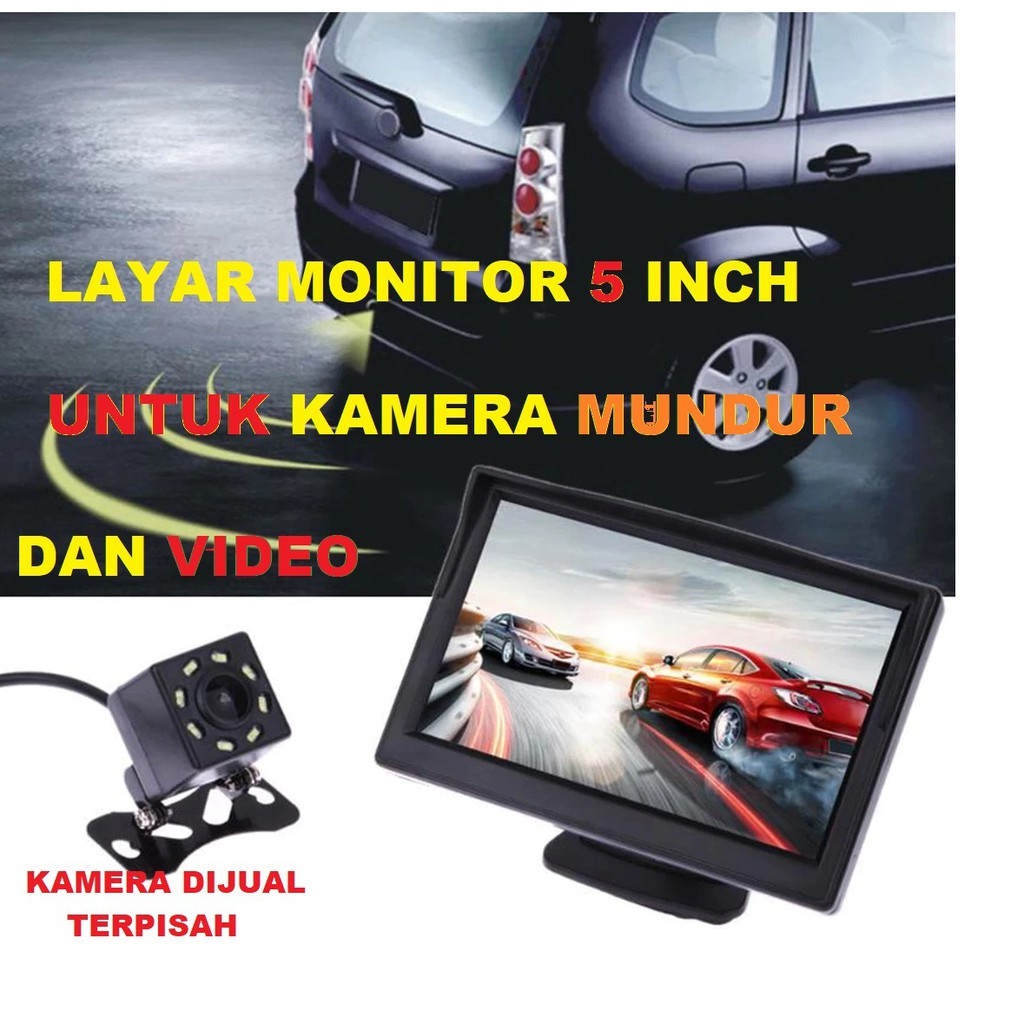 Jual Monitor Rear View Parkir Mobil TFT LCD 5 Inch Shopee Indonesia