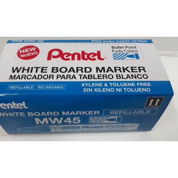 Jual Langsung Atc Spidol Pentel Boardmarker Mw Biru Pack