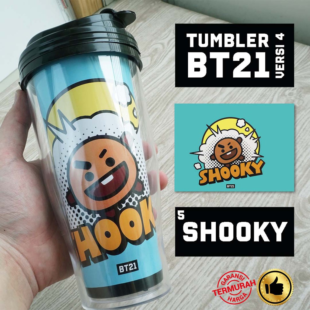 Jual Botol Minum BT21 Versi 4 Merchandise KPOP Murah Souvenir Tumbler