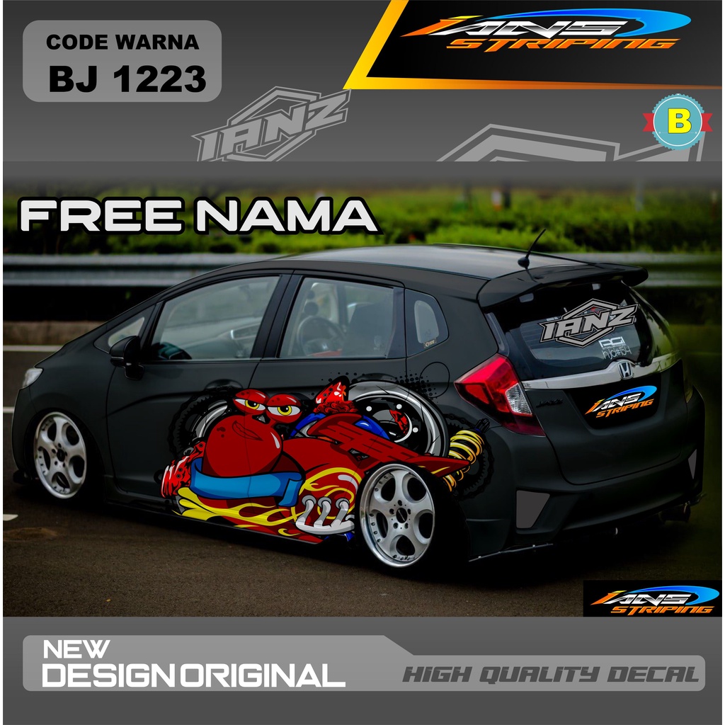 Jual STICKER MOBIL HONDA BRIO DECAL STIKER MOBILIO AGYA AYLA STIKER