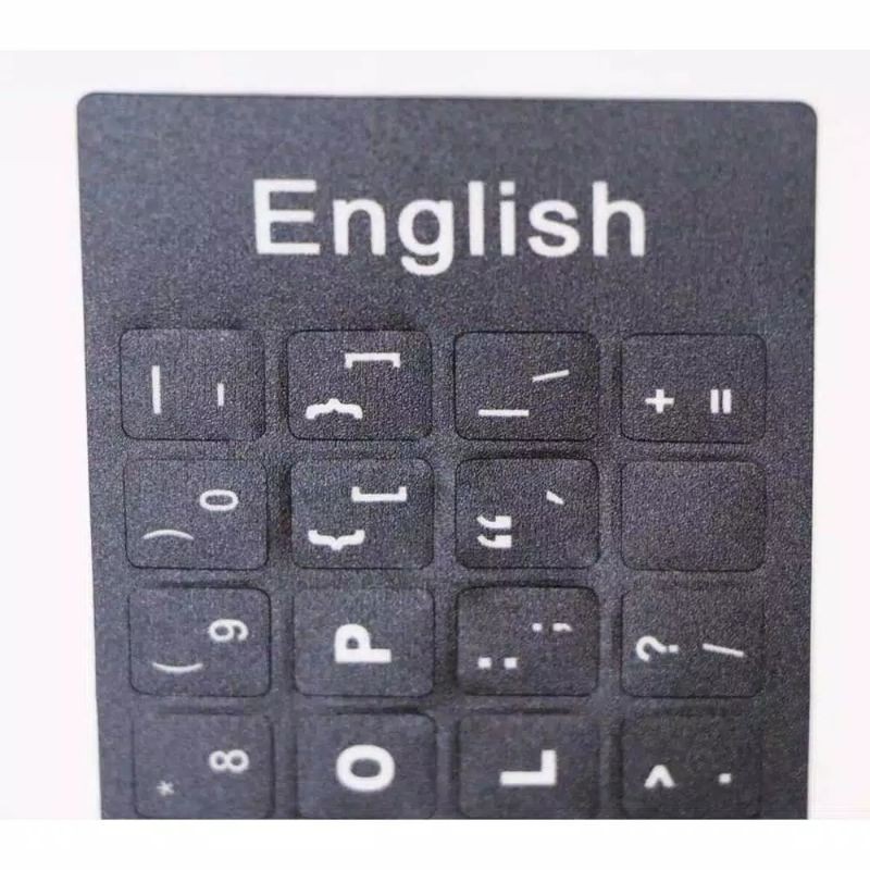 Jual Stiker Sticker Inggris English Keyboard Keybord Keybod Kibord