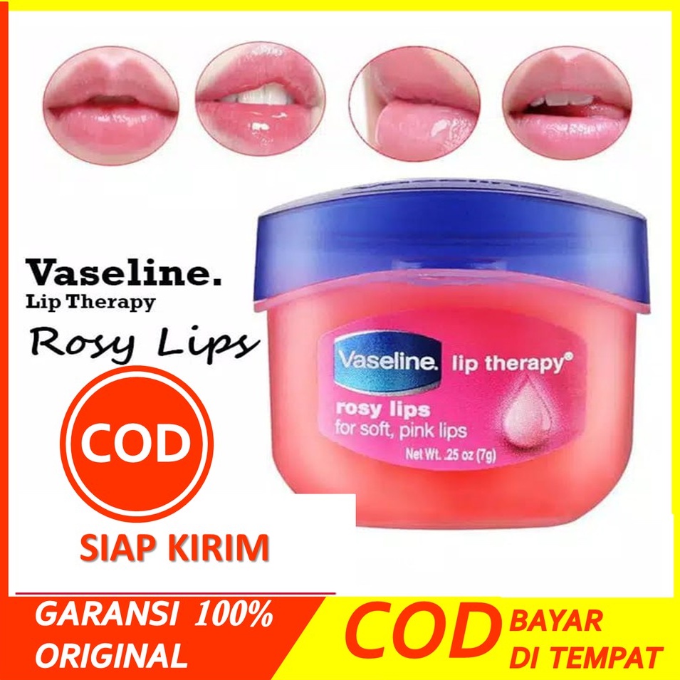 Jual Cream Pelembab Bibir Vaseline Rosy Lip Therapy Cream Pelembab